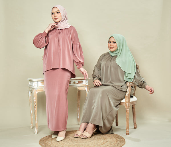 Jude Drop Shoulder Kurung Set