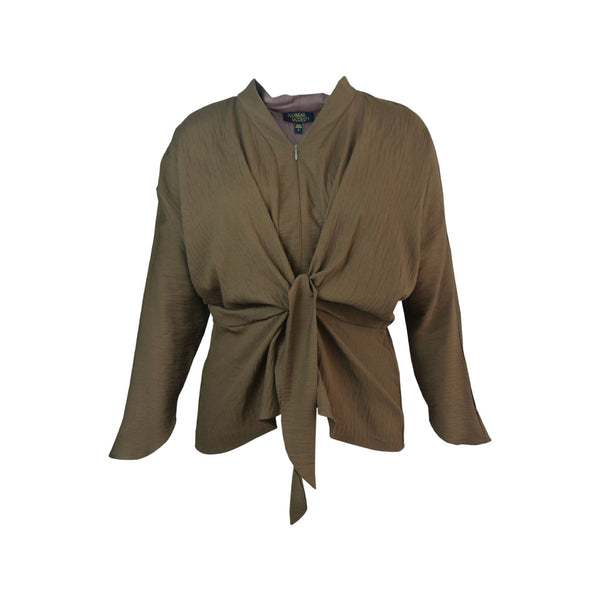 Yohanna Front Tie Knot Blouse