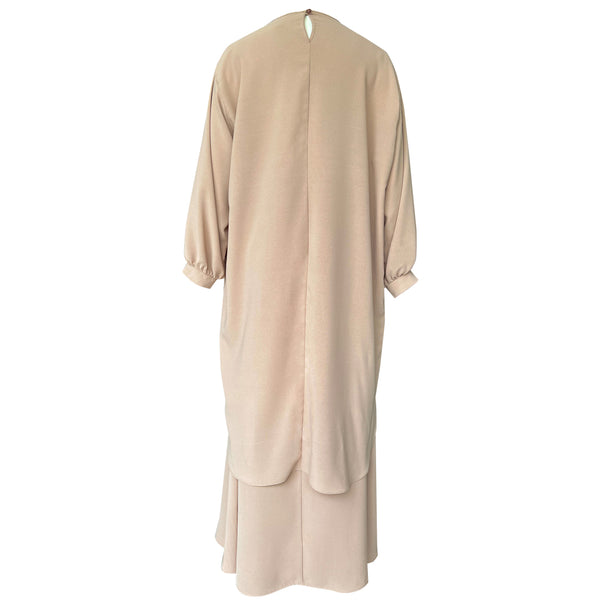 Karyme Oversized Kurung - Brown Nude