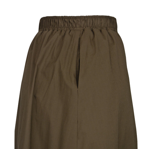 A-Line Cotton Skirt - Mocha