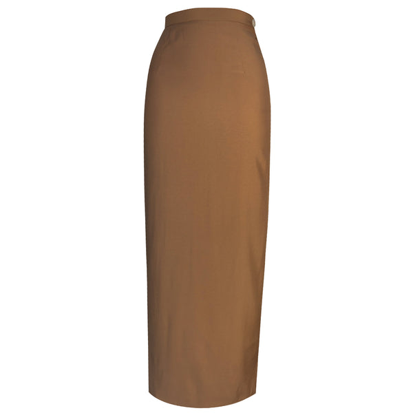 Tapered Skirt - Brown