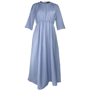 Ramsha Drop Shoulder Dress - Carolina Blue