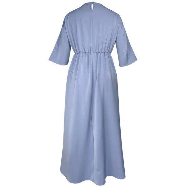 Ramsha Drop Shoulder Dress - Carolina Blue