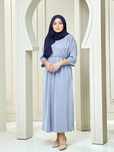 Ramsha Drop Shoulder Dress - Carolina Blue