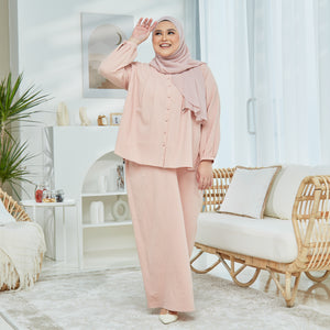 Hannah Kurung Set - Pink Peach